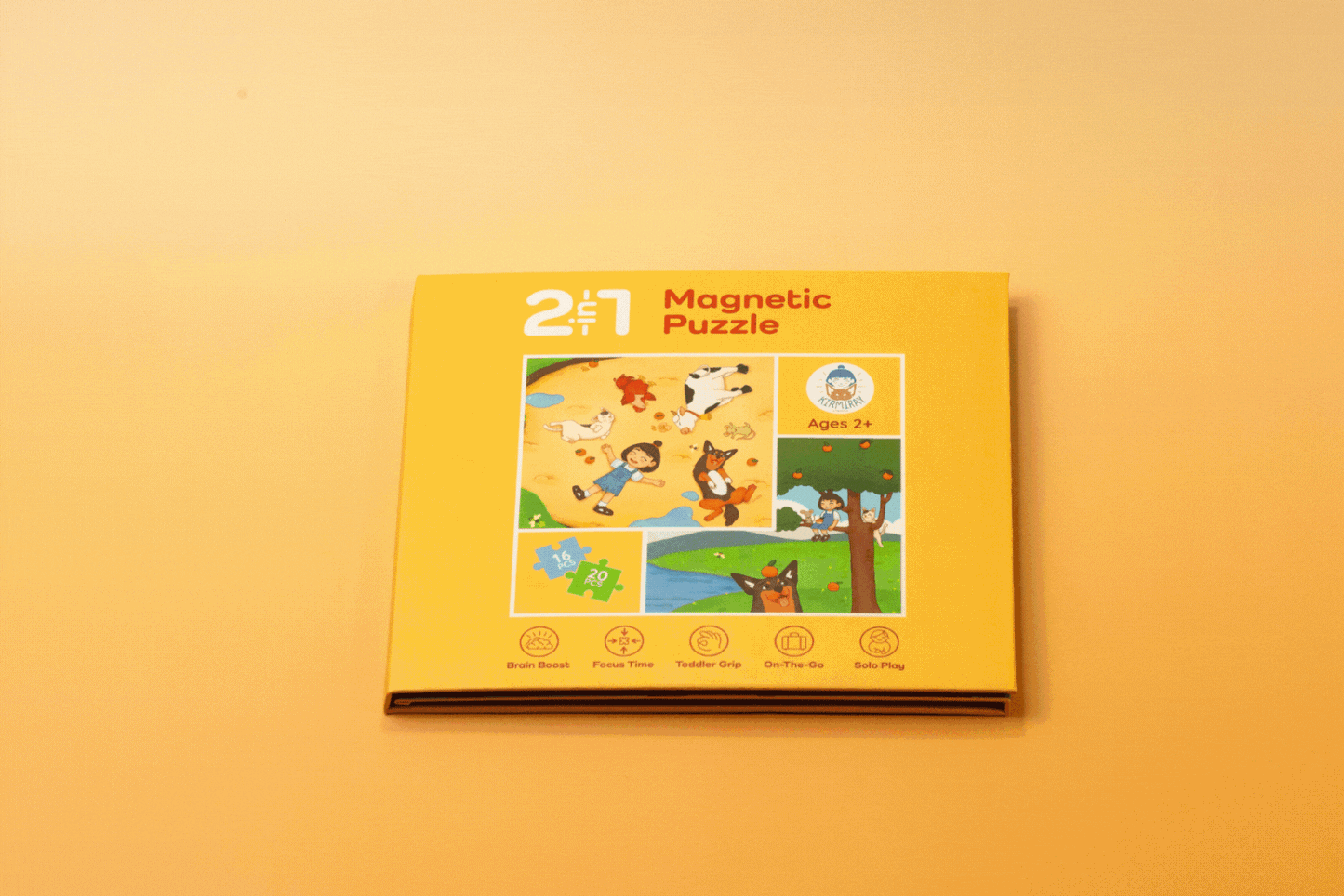 2-in-1 magnetic puzzle for bilingual Nepali-English learning