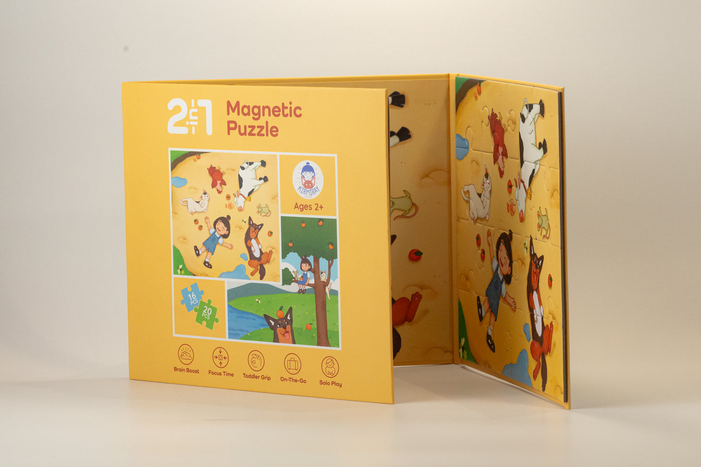 Magnetic Puzzle 2-in-1 Tri-Fold
