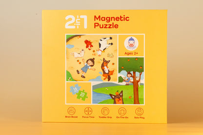 Magnetic Puzzle 2-in-1 Tri-Fold