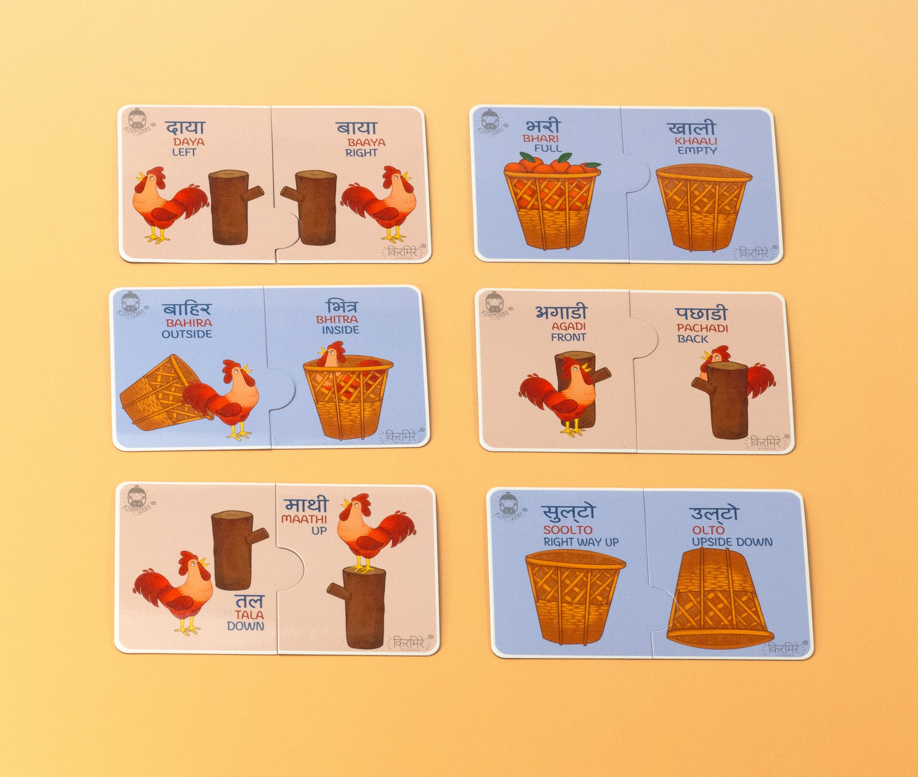 Child-safe bilingual fridge magnets (jigsaw) for everyday Nepali learning at home
